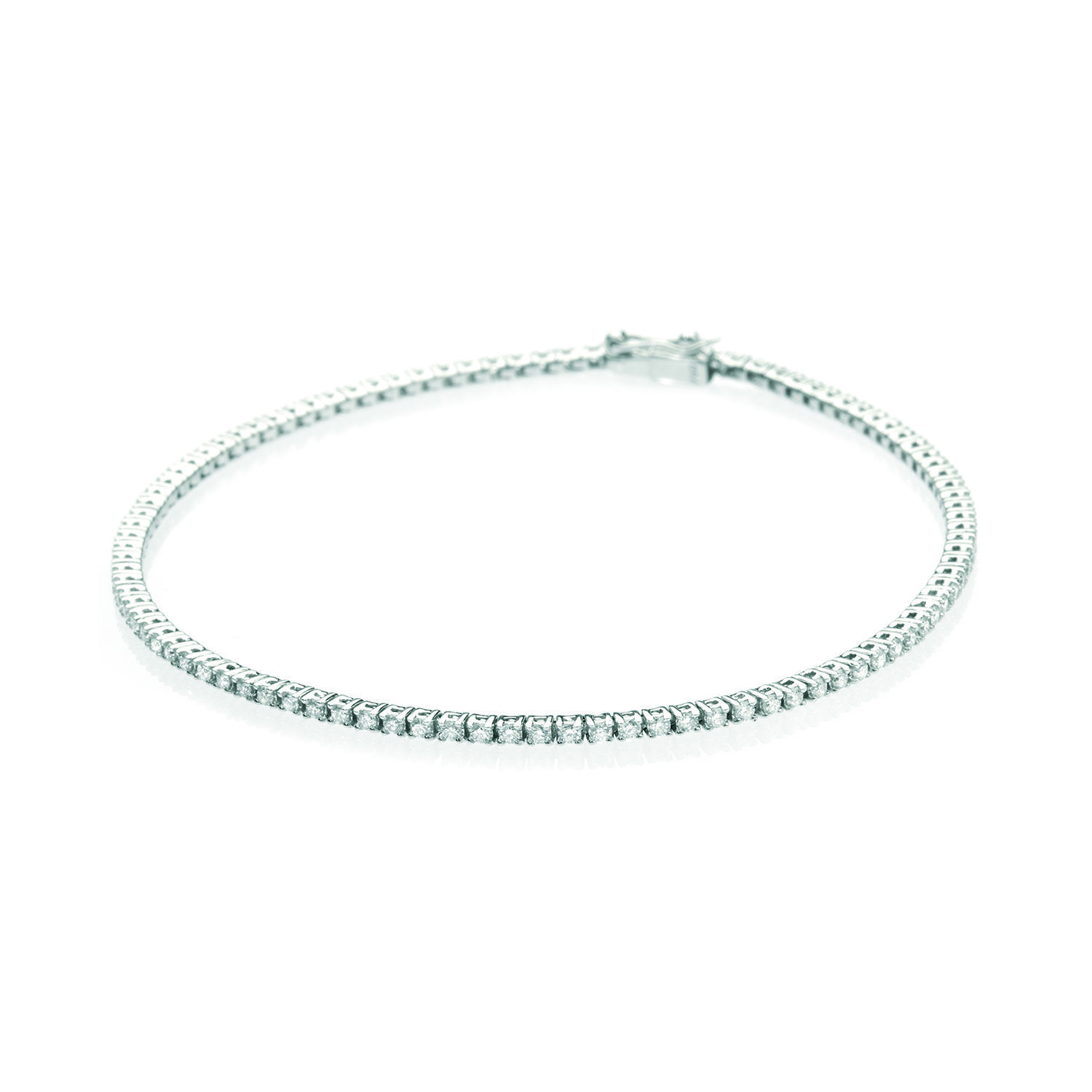 Riviere de Oro Blanco y Brillantes