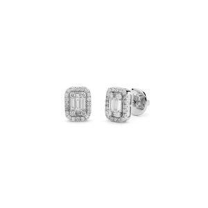 Pendientes forma baguette