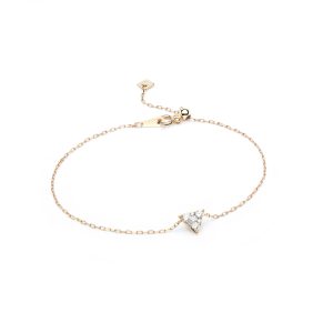 Pulsera con cadena y brillantes