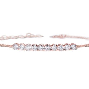 Pulsera con tira de brillantes