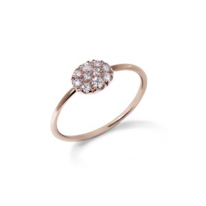 Anillo de oro con brillantes