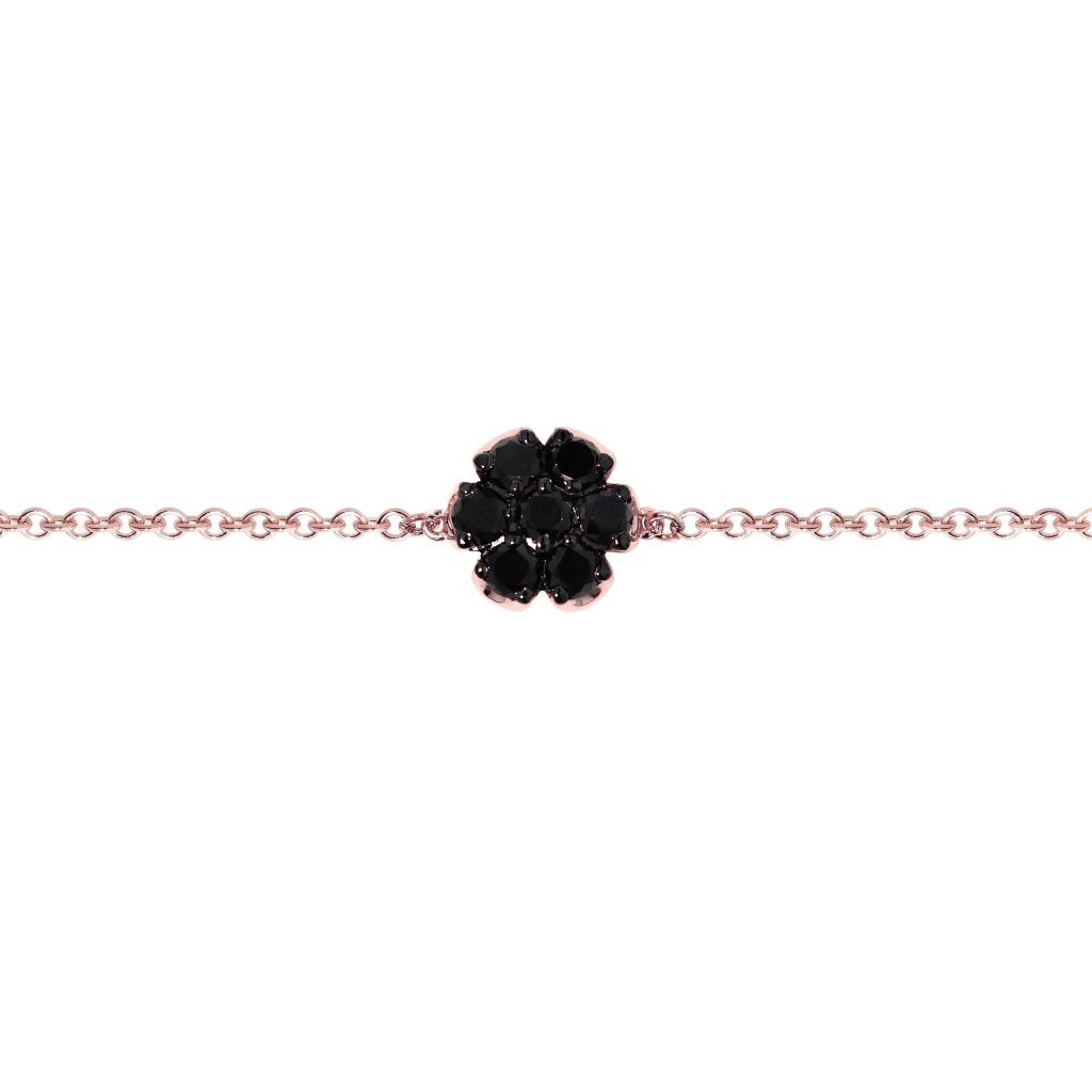 Pulsera con Brillantes Negros