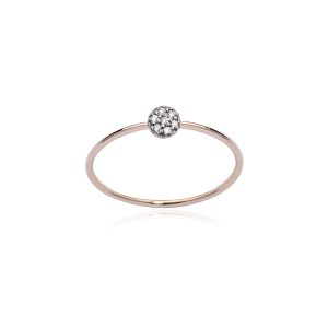Anillo con paillette de brillantes