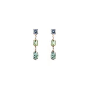 Pendientes de Turmalinas y Brillantes