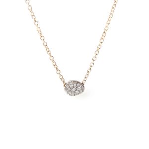 Colgante de Oro Blanco y Brillantes