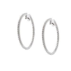 Criollas de Oro Blanco y Brillantes
