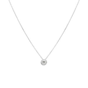 Colgante de oro blanco y brillantes