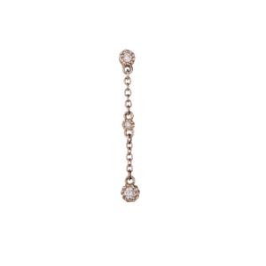 Pendiente Cadena con Brillantes