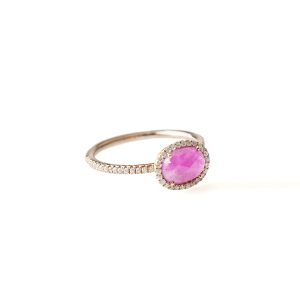 Anillo de Zafiro Rosa