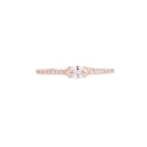 Anillo de Oro Rosa y Brillantes