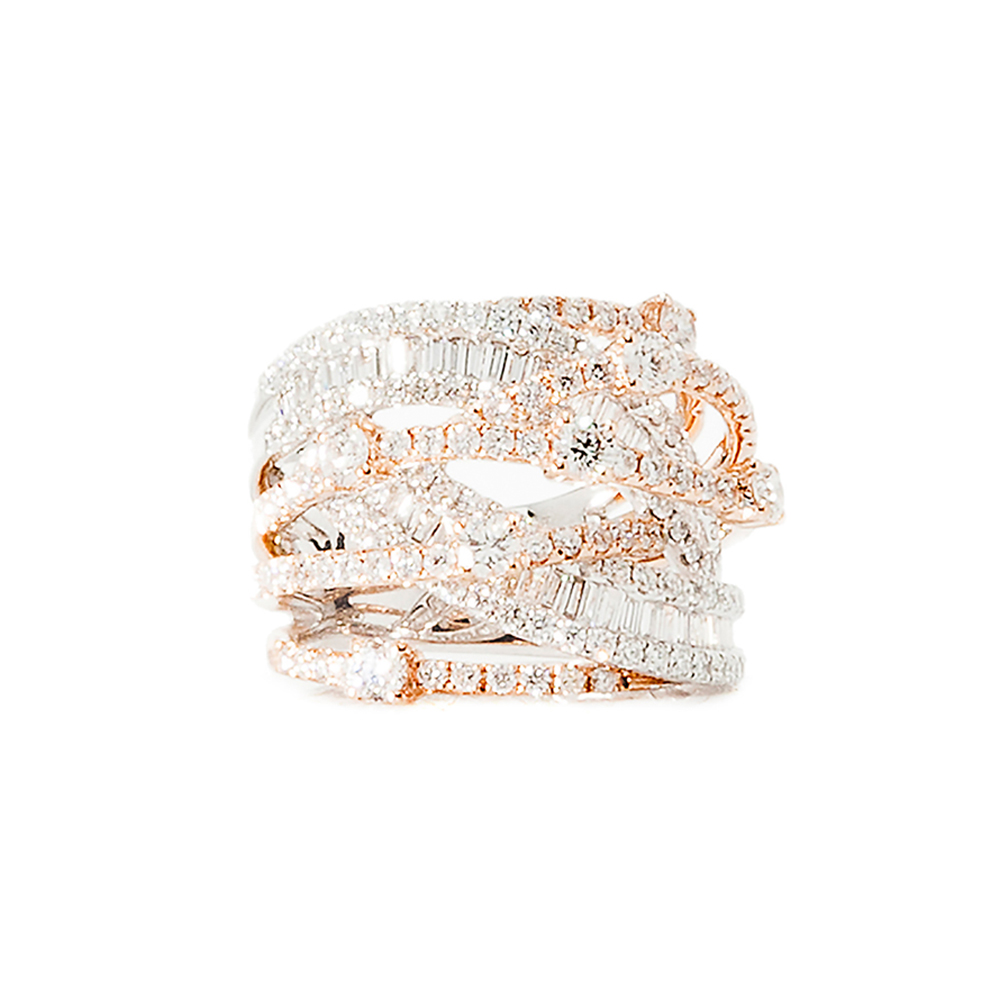 Anillo De Tiras Brillantes