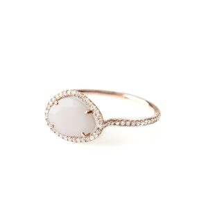 Anillo de Ópalo rosa