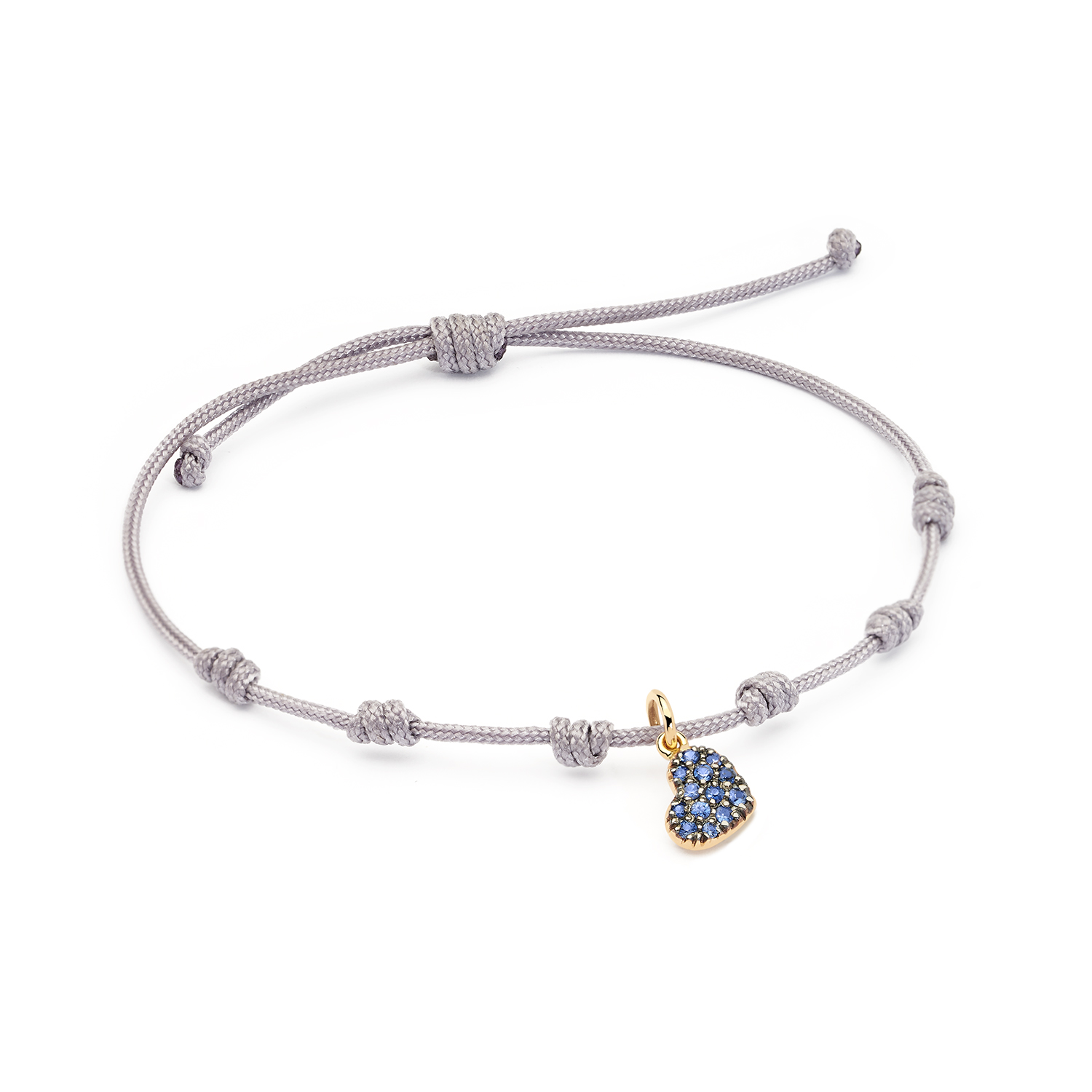 Pulsera corazón de zafiros