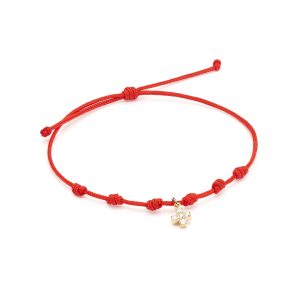 Pulsera cruz de brillantes