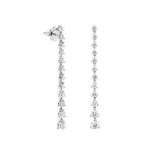 Pendientes con brillantes largos