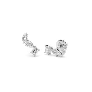 Pendientes con 3 diamantes