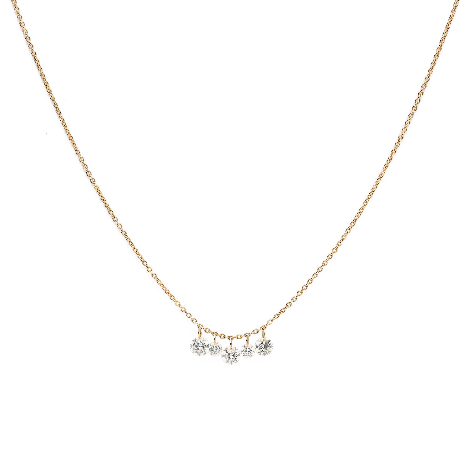 Colgante con brillantes sin montura