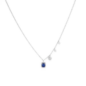 Colgante con zafiro y brillantes