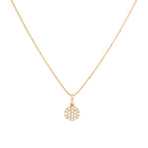 Colgante redonda de brillantes