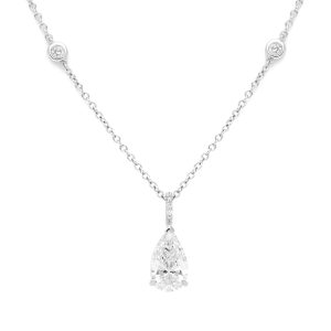 colgante con Diamante pera