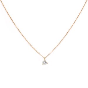 Colgante con diamante talla corazón