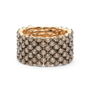 Anillo articulado de brillantes brown