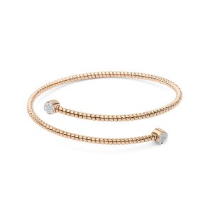 Pulsera de Tubogas y brillantes flexible