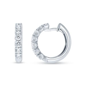 Aros de oro y brillantes
