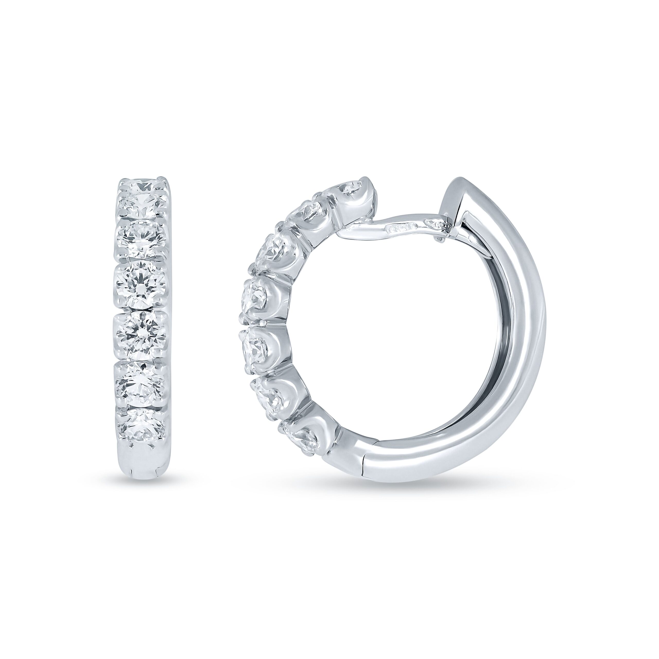 Aros de oro y brillantes