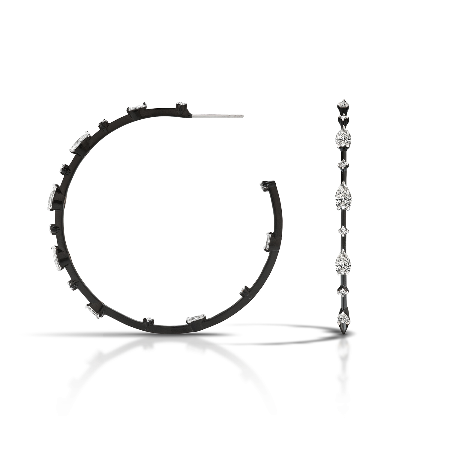 Aros con diamantes