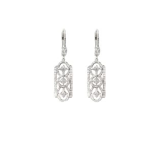 Pendientes de Brillantes estilo Antiguo