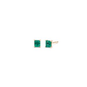 Pendientes con esmeraldas
