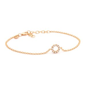 Pulsera con cadena y brillantes