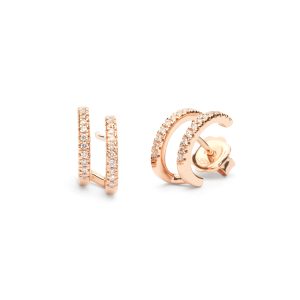 Pendientes de Doble Aro de Brillantes